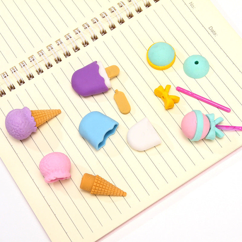 Wholesale Ice Cream Donut PVC Eraser